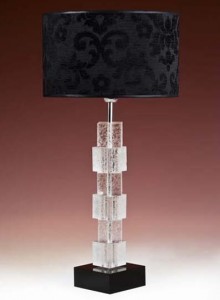 Hotel Light_Table Lamp Glass_75240 Iceflowers